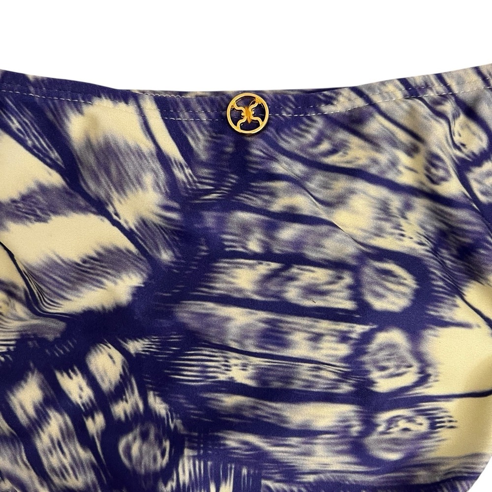 VIX Full Bikini Bottom Naomi Sz L Tie-Side Swimwear By Paula Hermanny Periwinkle - Picture 10 of 15